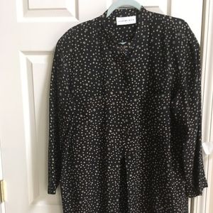 Vintage August Silk Blouse Tunic 1X